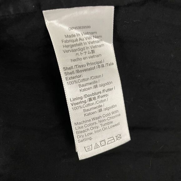 Madewell Womens 4 Black Floral Jacquard Puff Sleeve Button Front Midi Dress - Picture 4 of 5